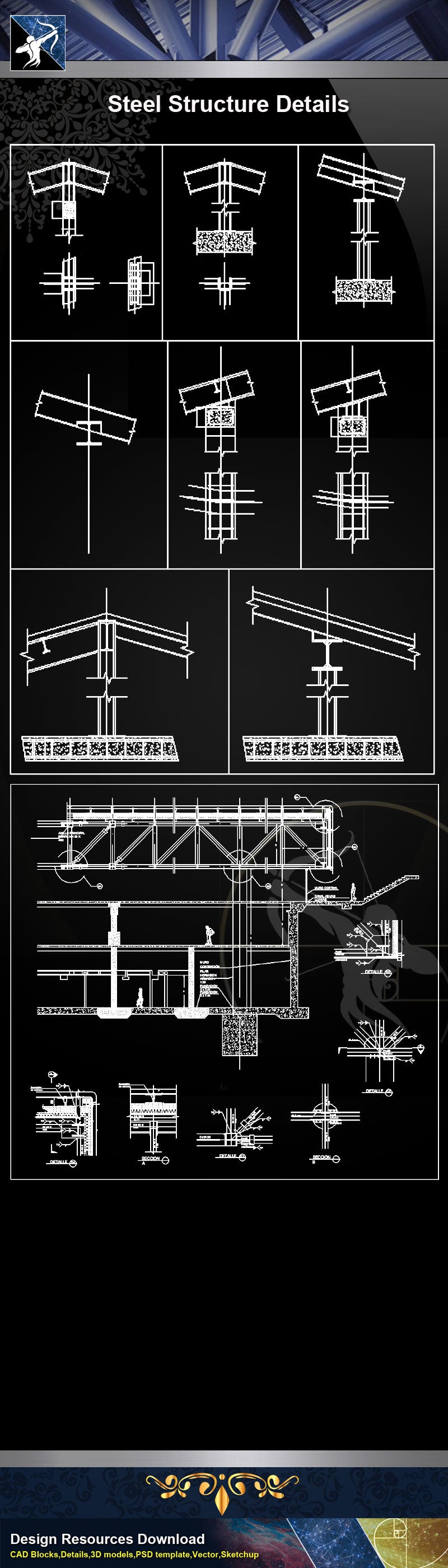 ★【Steel Structure Details】Steel Structure Details Collection V.7