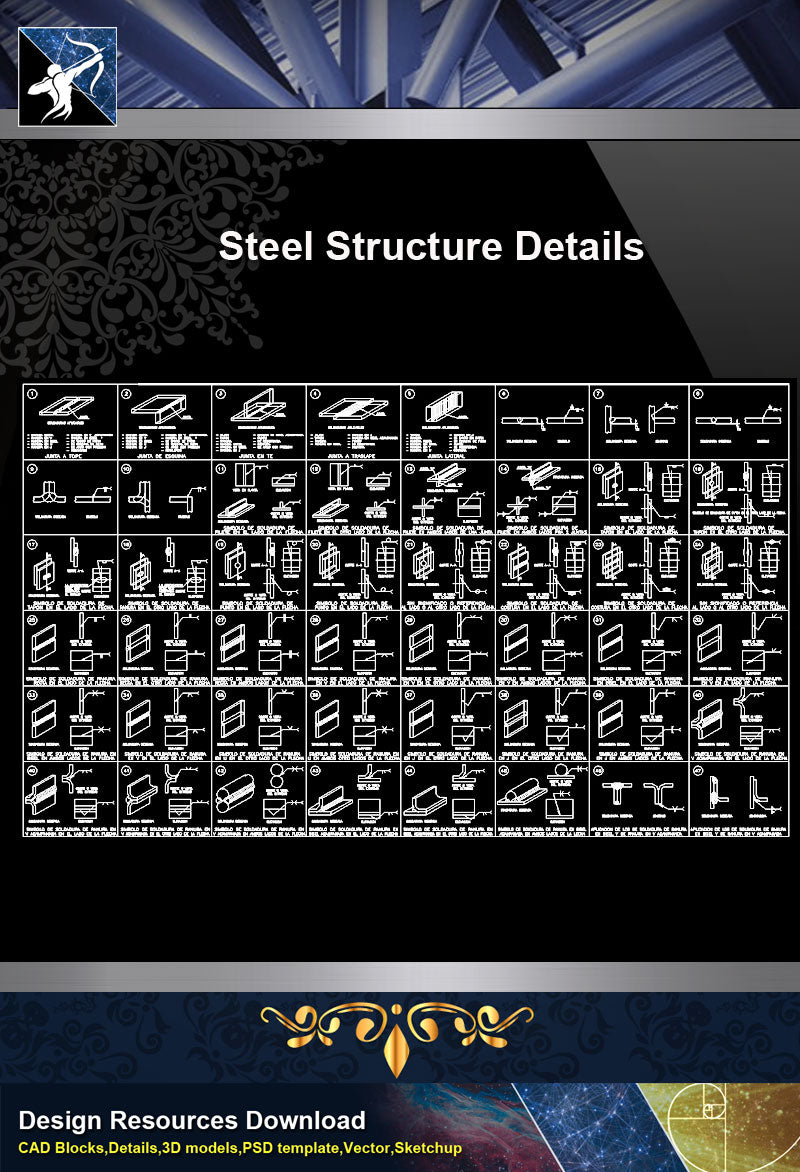 【Free Steel Structure Details】Steel Structure CAD Details 6