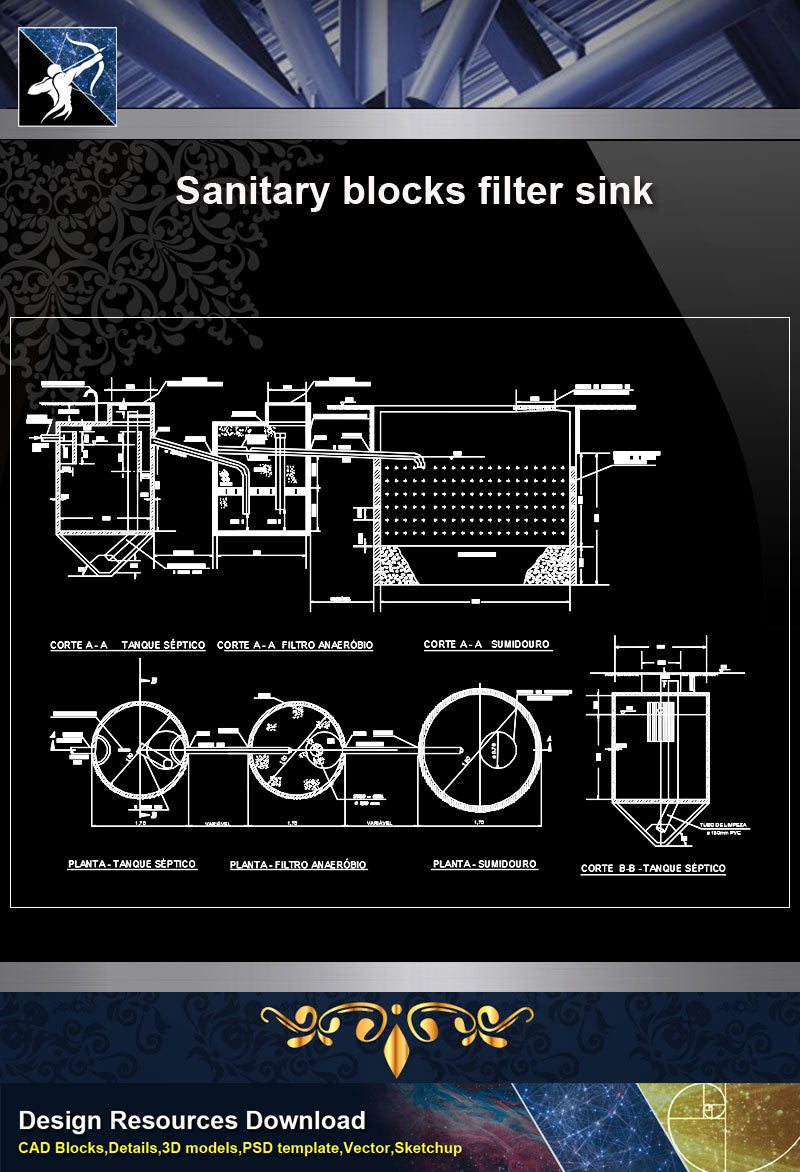 【Sanitations Details】Sanitary Blocks Filter Sink