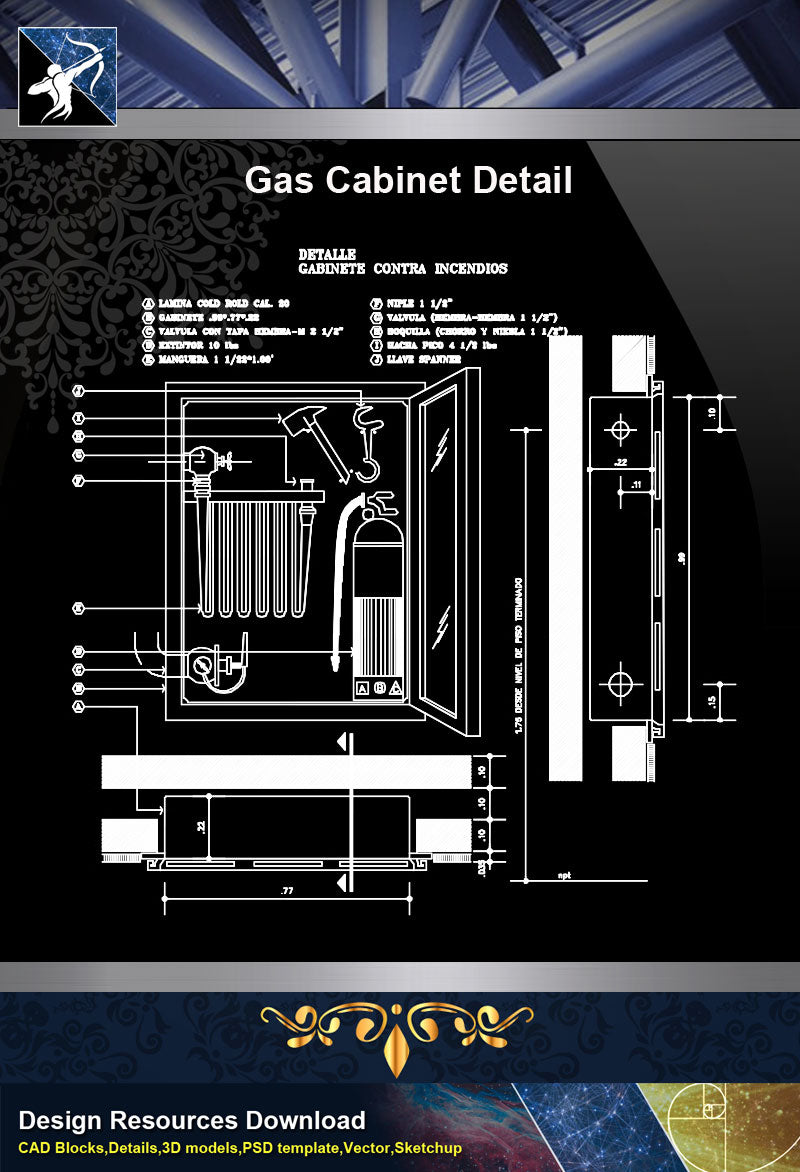 Gas Cabinet Detail