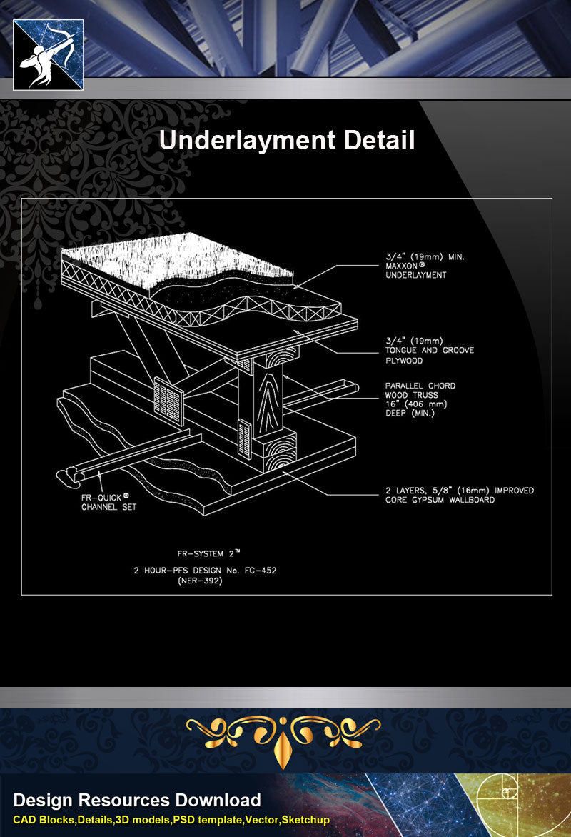 【Free Foundation Details】Underlayment Detail