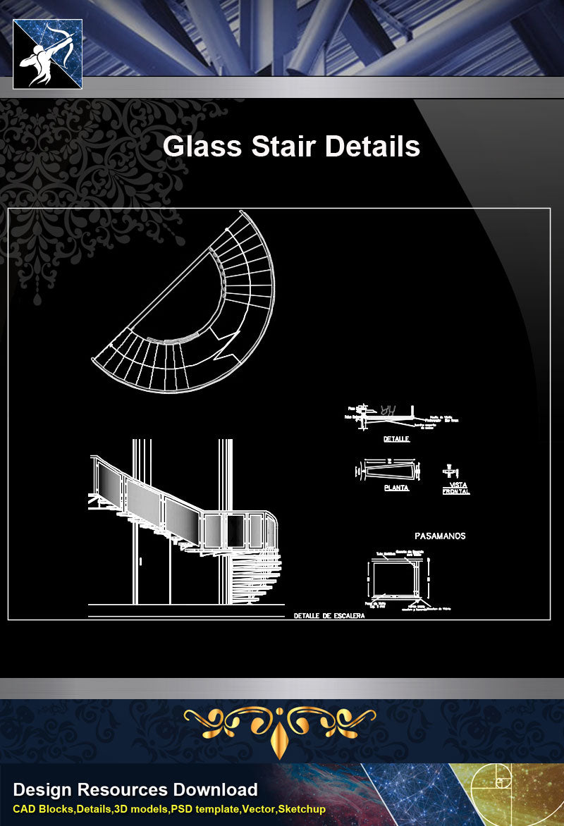 【Stair Details】Glass Stair Detail