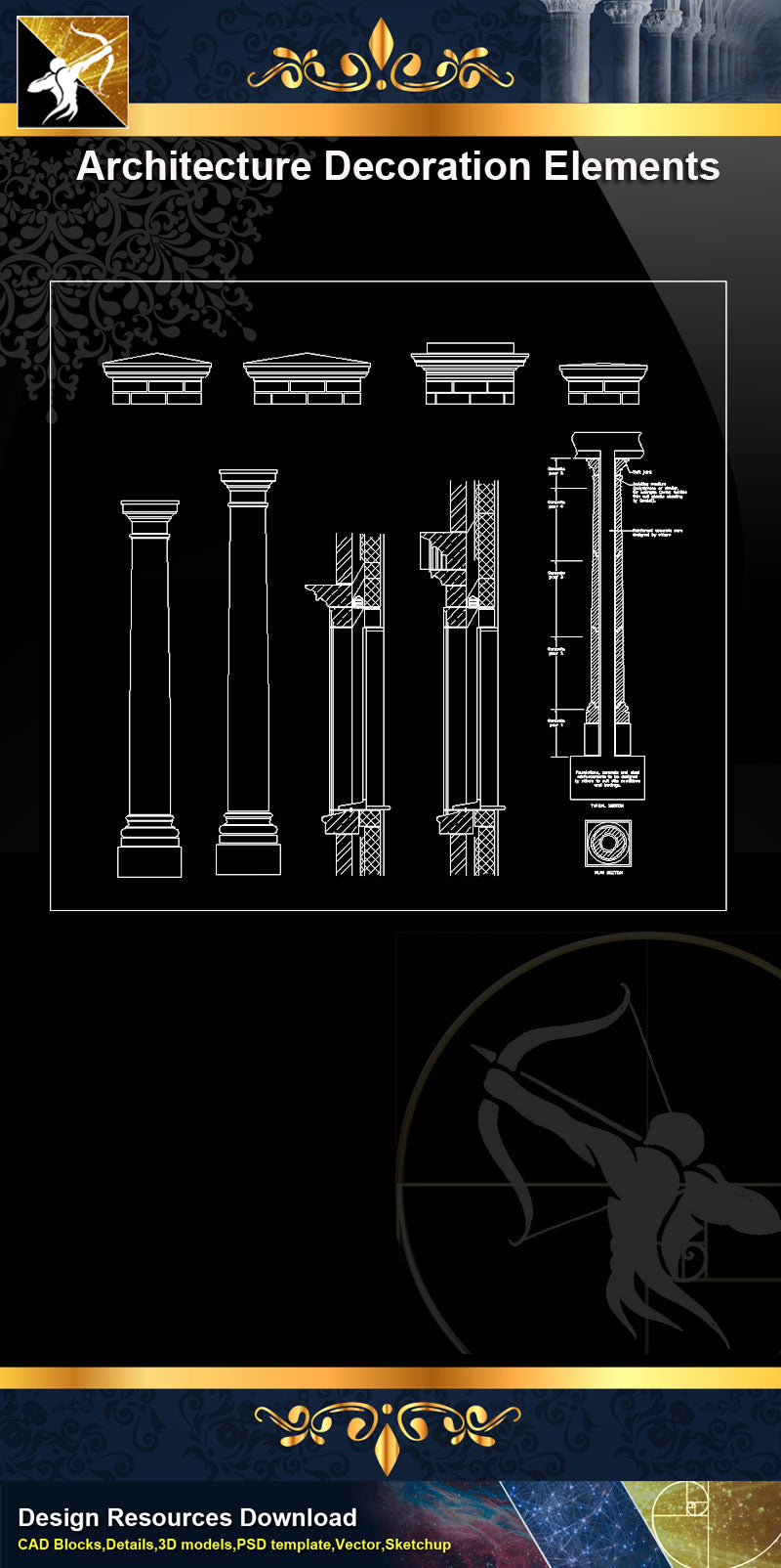 High-quality Free DWG FILES library for architects, designers, engineers and draftsman.