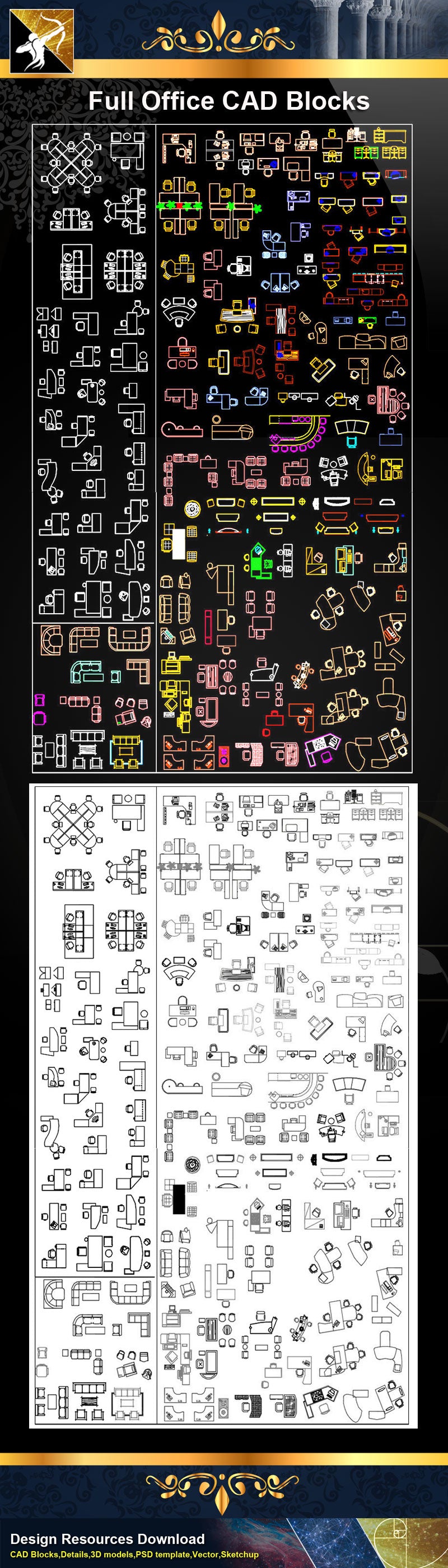 Furniture blocks and elevation ,Office Blocks,Table