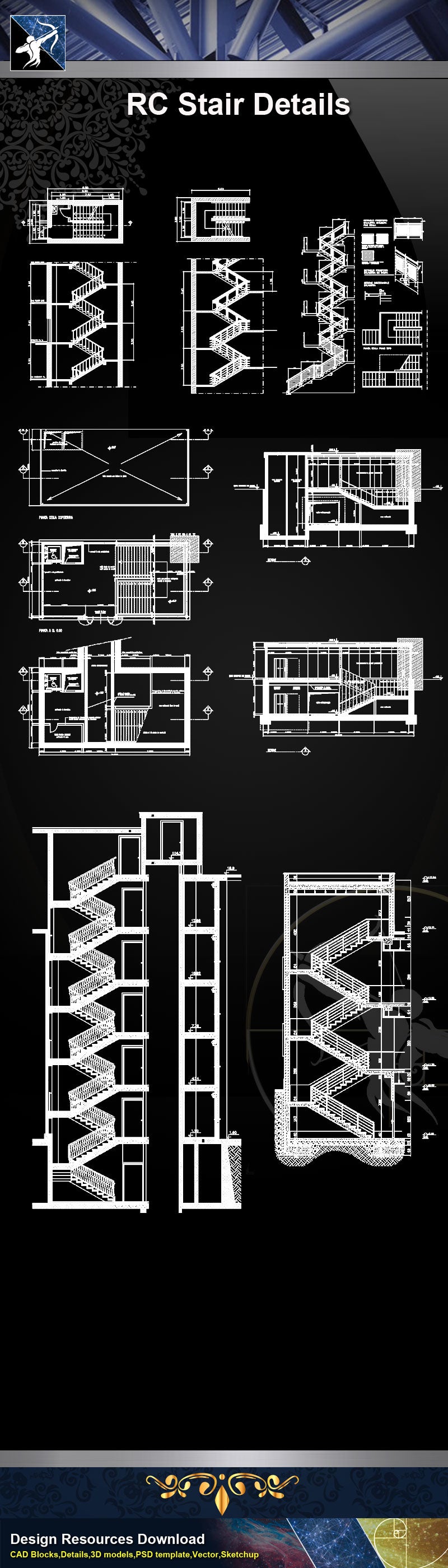 ★【Stair Details】RC Stair Details