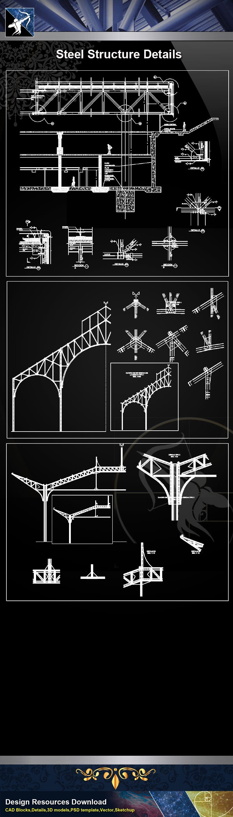★【Steel Structure Details】Steel Structure Details Collection V.7