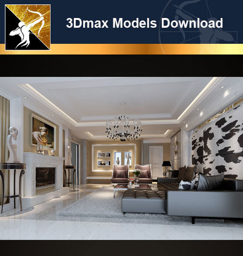 Download 3d Max Decoration Models Living Room V 8