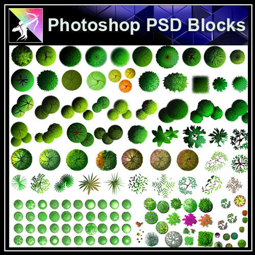 【Photoshop PSD Landscape Blocks】Landscape Tree Blocks 4
