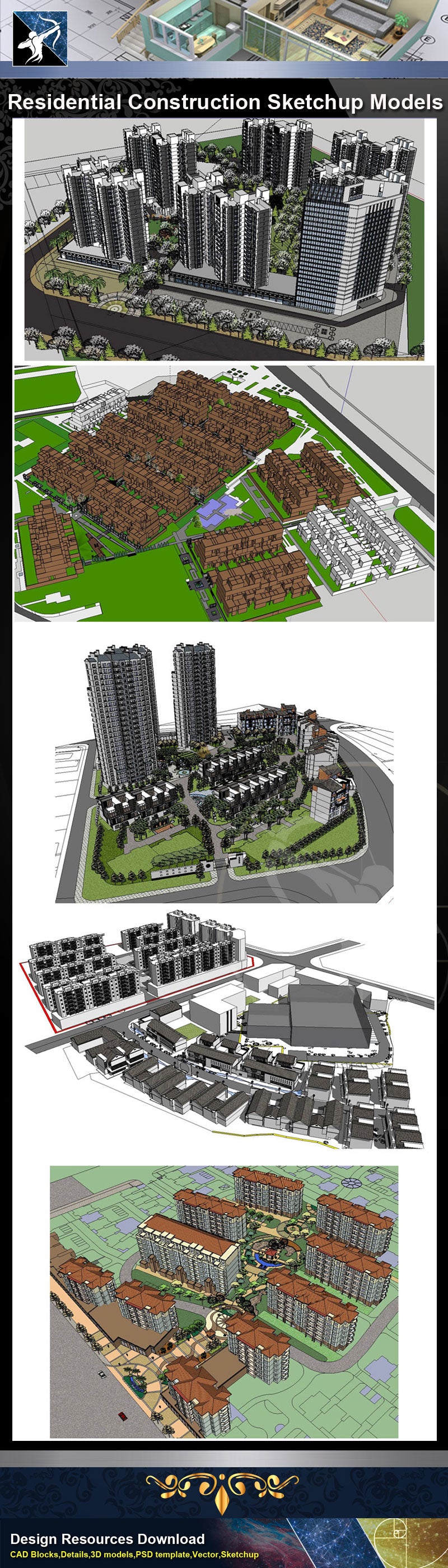 ★Sketchup 3D Models-Residential Construction Sketchup Models