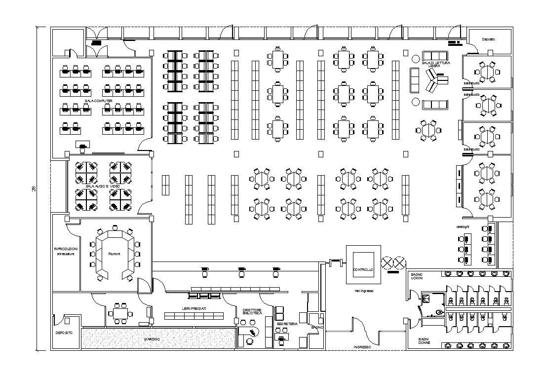 【Architecture CAD Projects】Free Library CAD Blocks and Plans