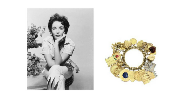 Elizabeth Taylor Charm Bracelet