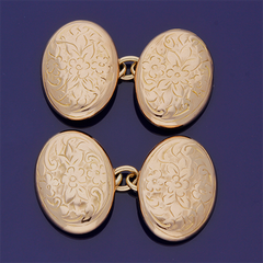 9ct Rose Gold Cufflinks