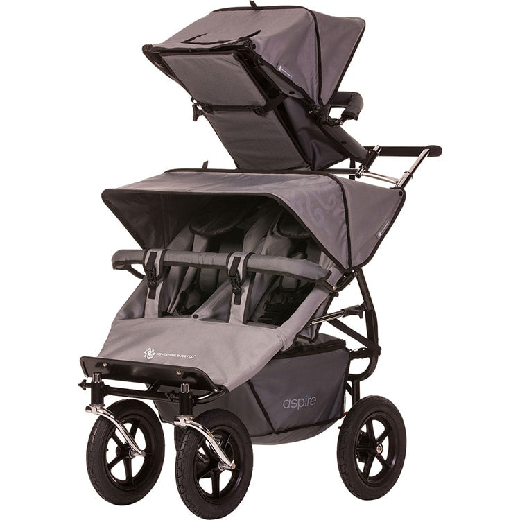 baby and toddler twin pushchair