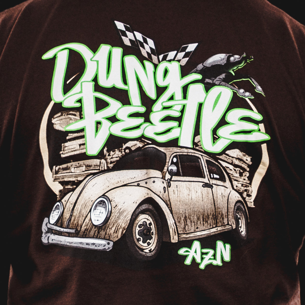 Farmtruck and Azn Dung Beetle T-Shirt Street Outlaws 