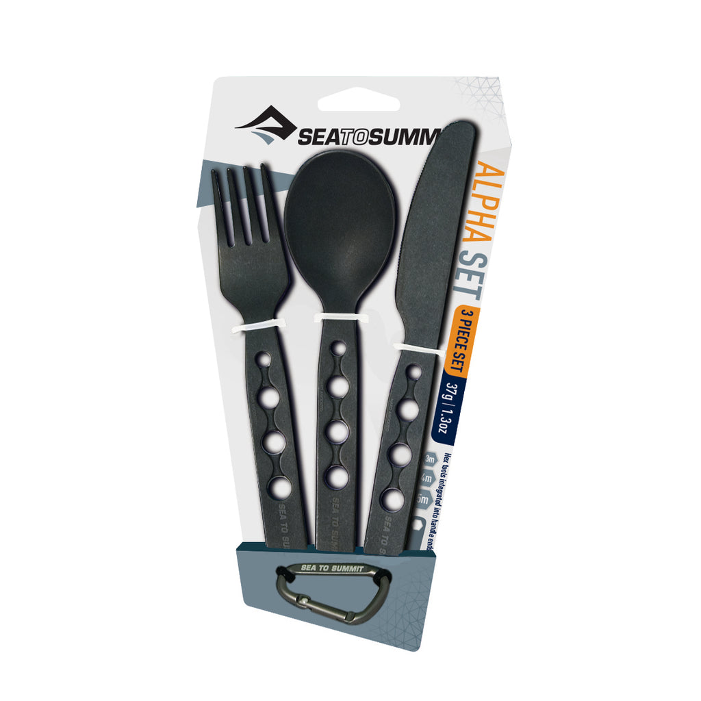 Alpha Cutlery Set: Spoon, Fork & Knife | Sea to