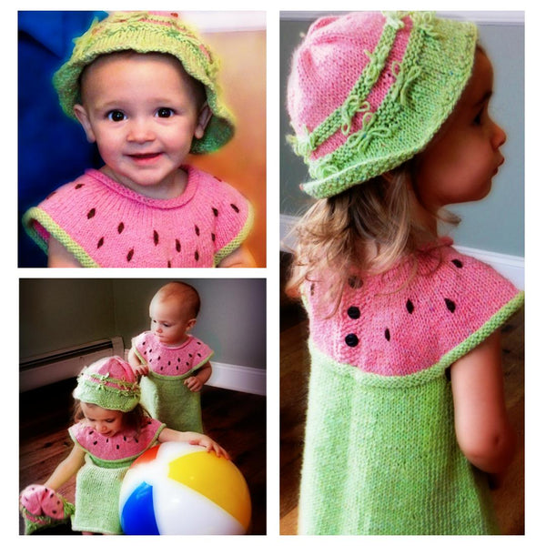 crochet watermelon baby dress pattern