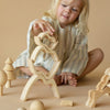 wooden mountains stacker - natural