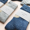 socks denim blue / gold glitter