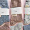 socks greyish blue / gold glitter