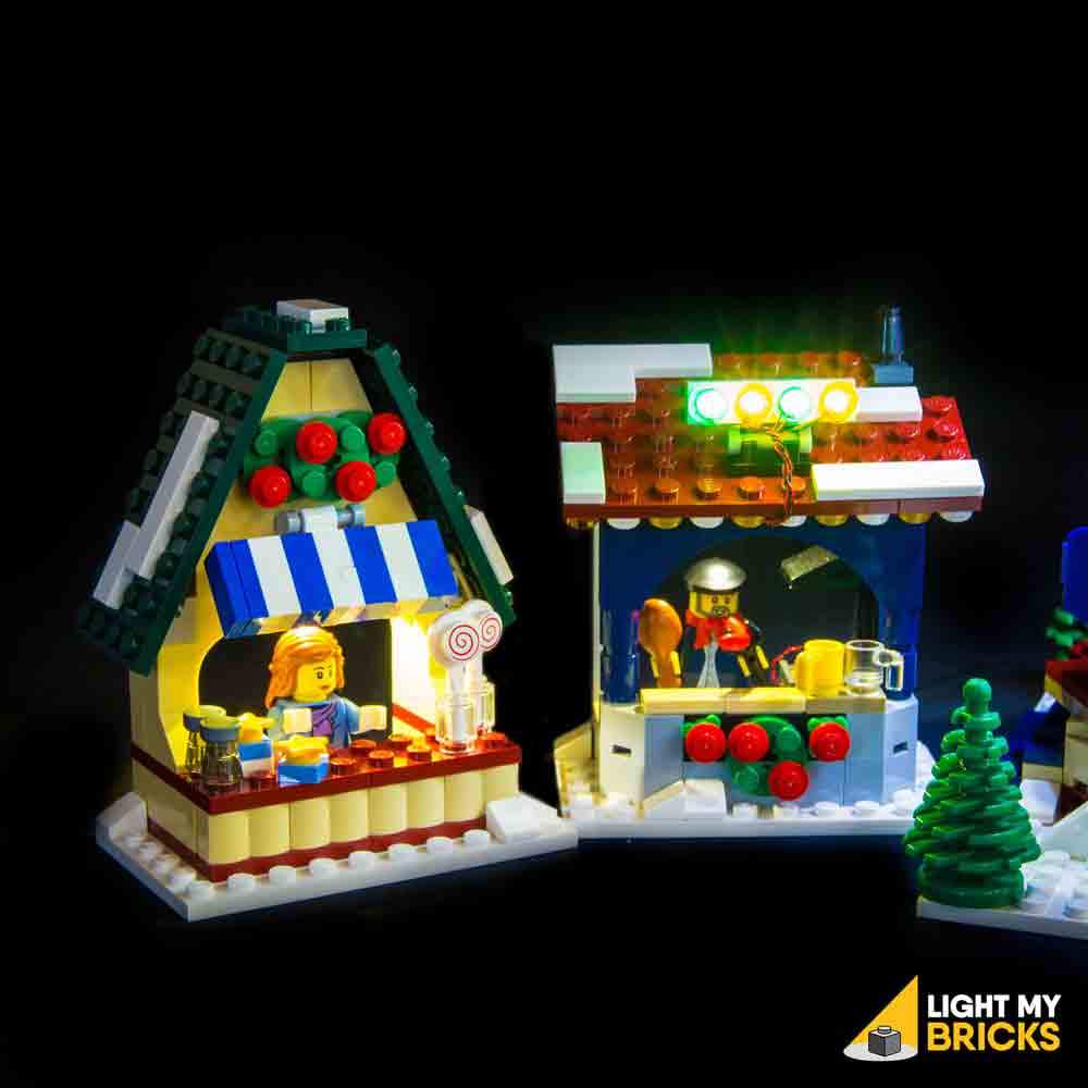 lego winter village market