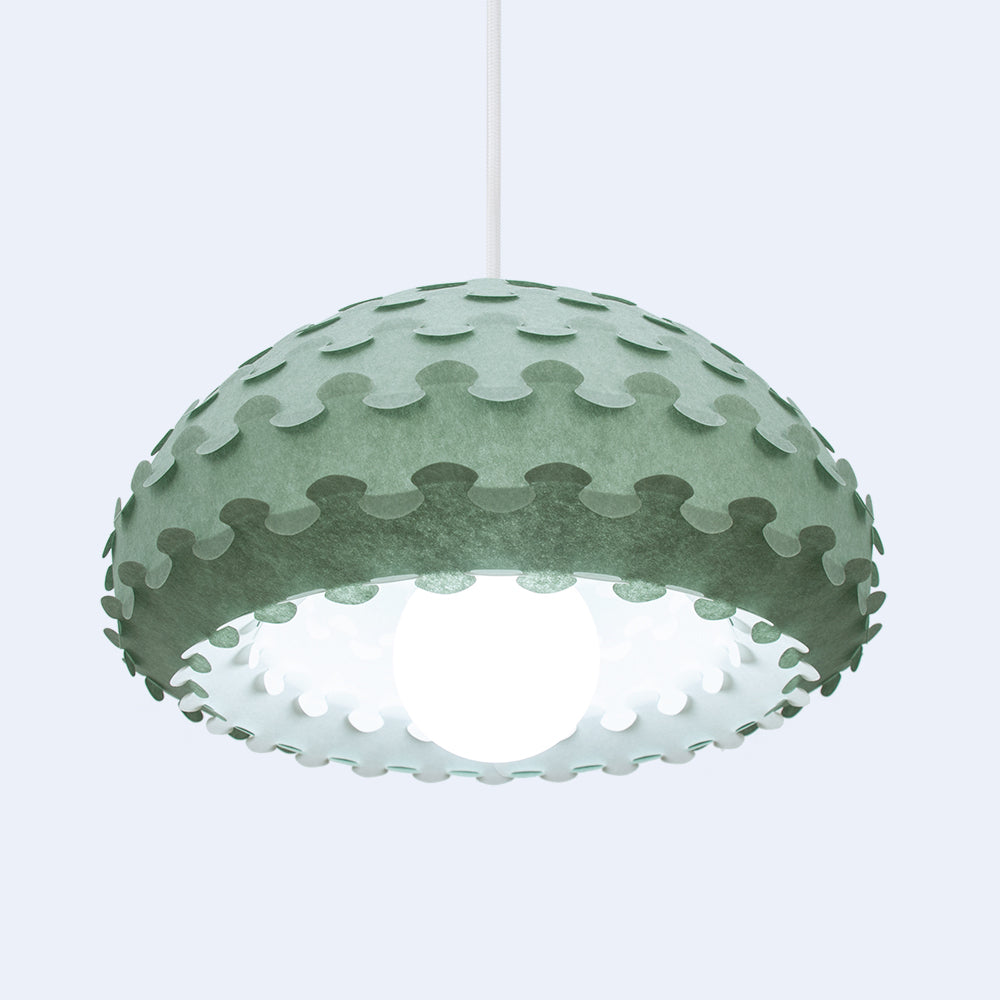 green paper light shade