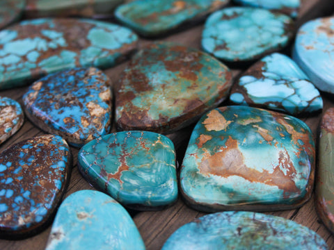 Royston turquoise cabochons