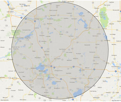 Wells Farms Beef Delivery Radius