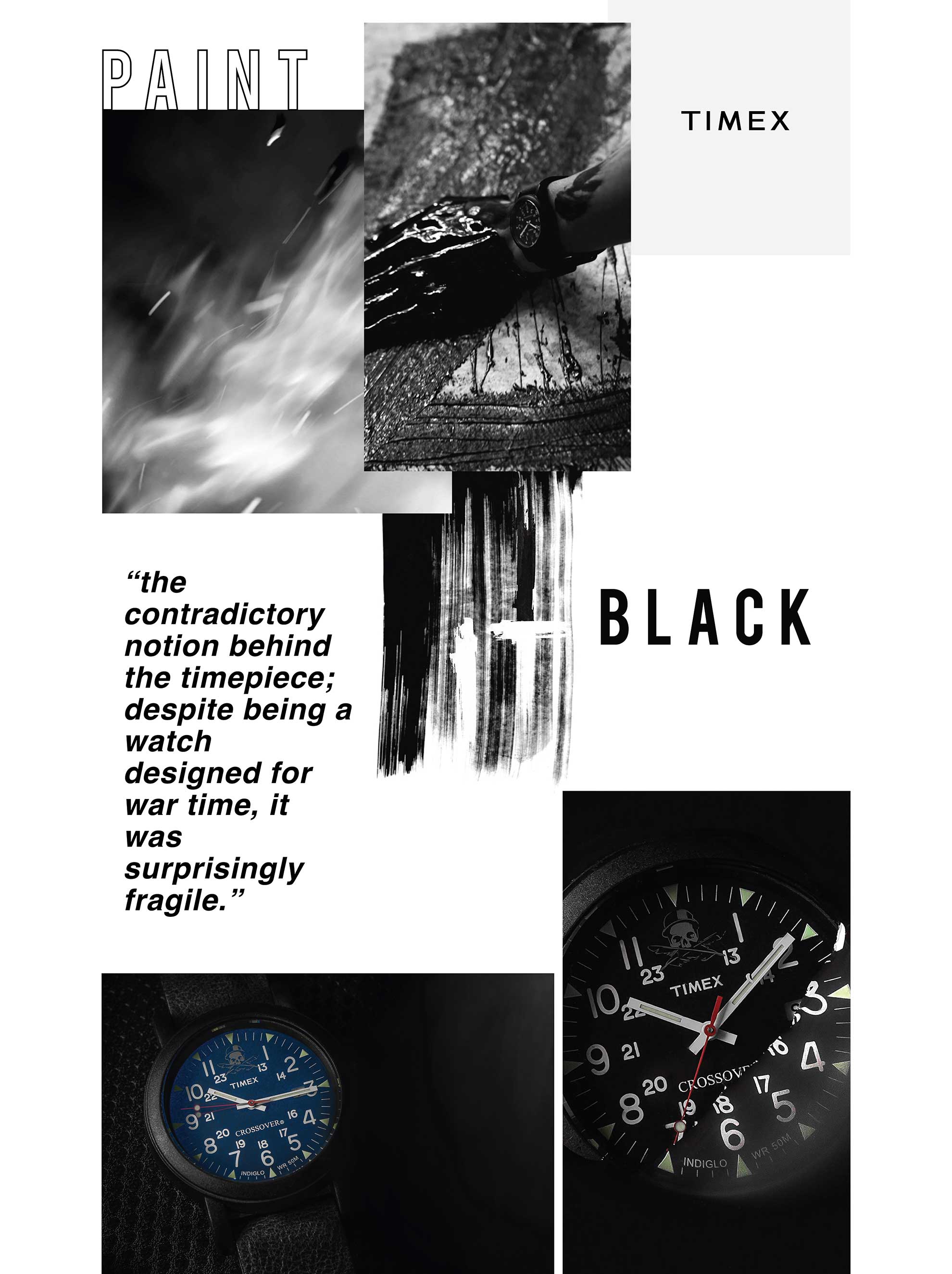 TIMEX X CROSSOVER "PAINT IT BLACK" CAMPER