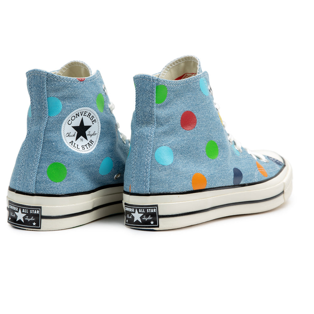 blue polka dot converse