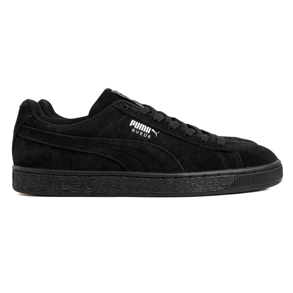 puma suede black and grey