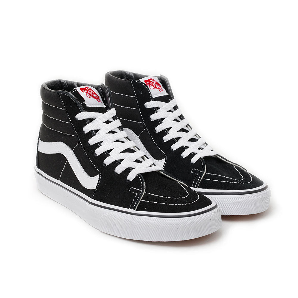 vans sk8 hi black white