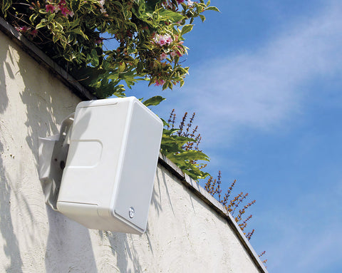 Wall mounted outdoor speakers