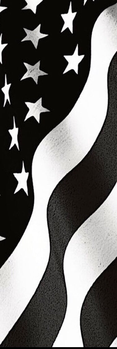 Image Of American Flag Black And White