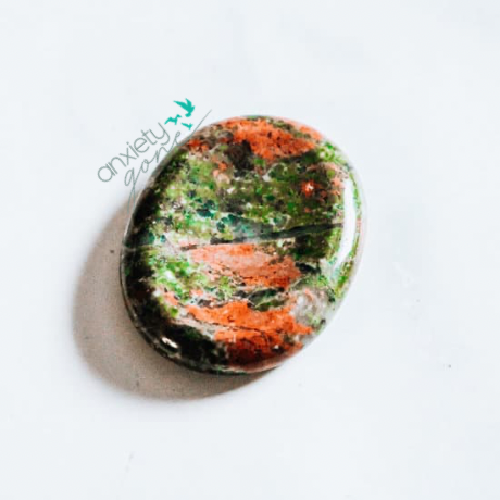 Unakite AAA Grade Thumb Stone Worry Stone Genuine Gemstone Polished Quality 