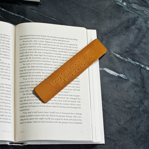 Personalized Leather Bookmark - Ox & Pine Leather Goods