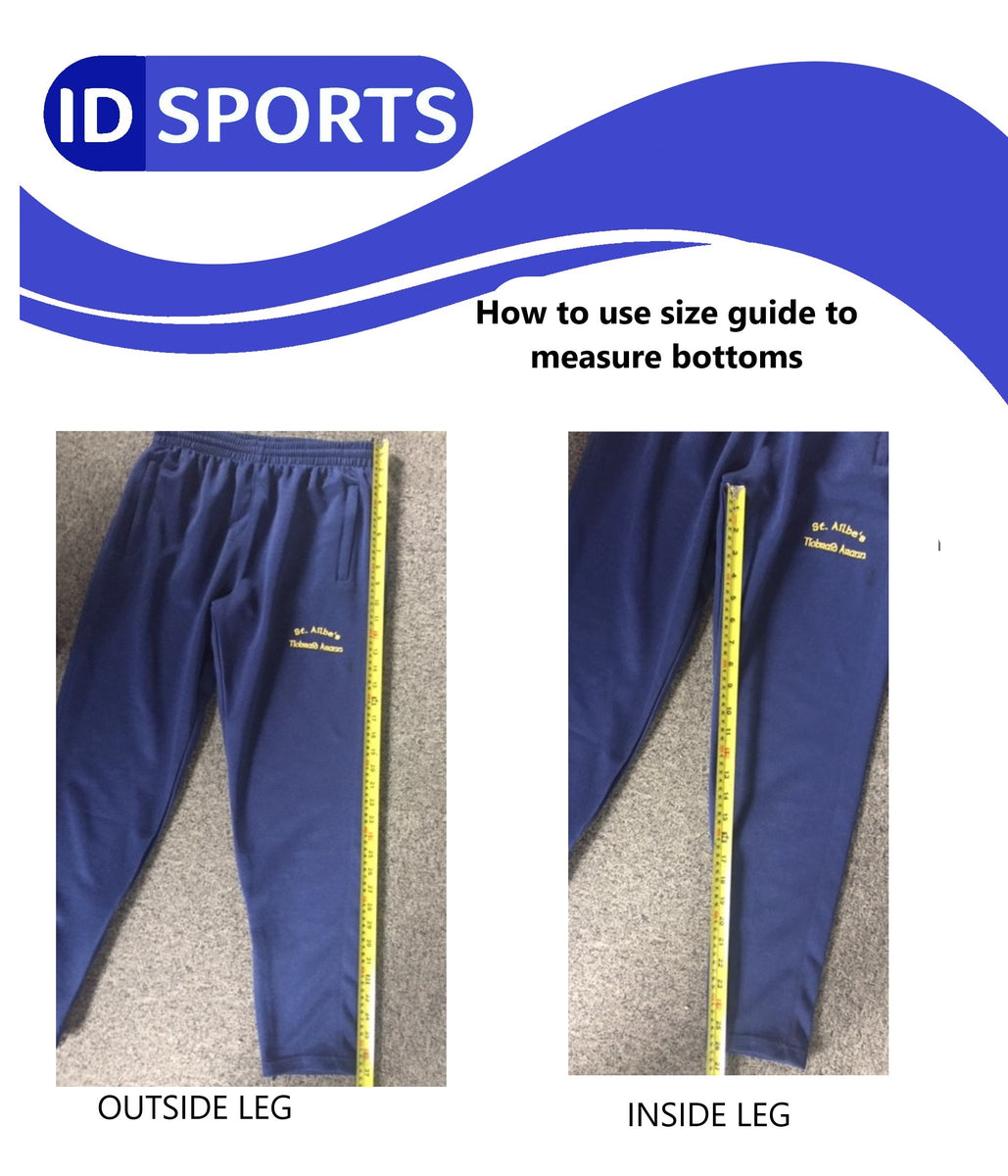 36 inside leg tracksuit bottoms