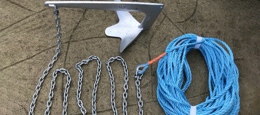 SNAP HOOK & SHACKLE NEW STRONG choose your lengt 10mm ROPE ANCHOR BOAT MOORING 