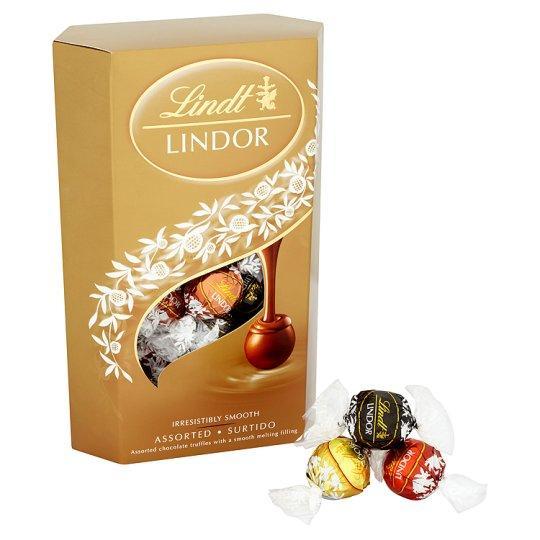 Lindt Lindor Assorted Chocolate Truffles Flowers Box London 2904