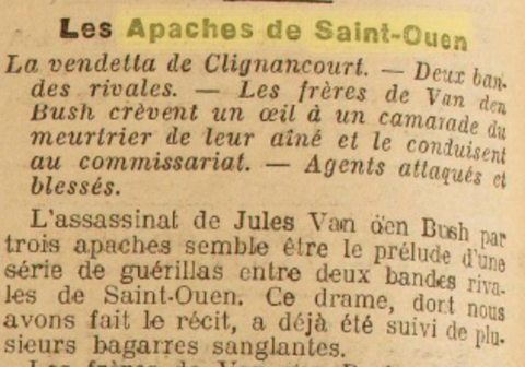Les Apaches de Saint Ouen