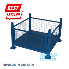 Metal/Steel Stillage (Pallet) with Mesh Sides and Detachable Front