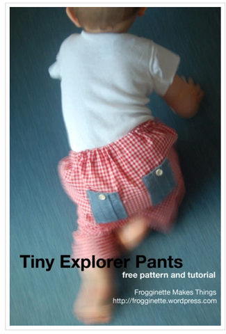 Tiny Explorer Pants Sewing Pattern