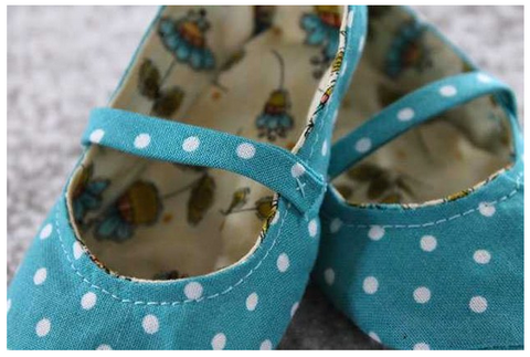 Fabric Baby Shoes Sewing Pattern