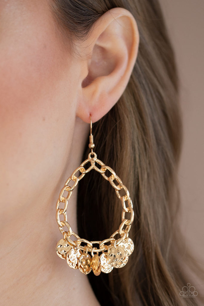 Paparazzi "Street Appeal" Gold Earrings