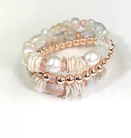Keishi pearl bracelets
