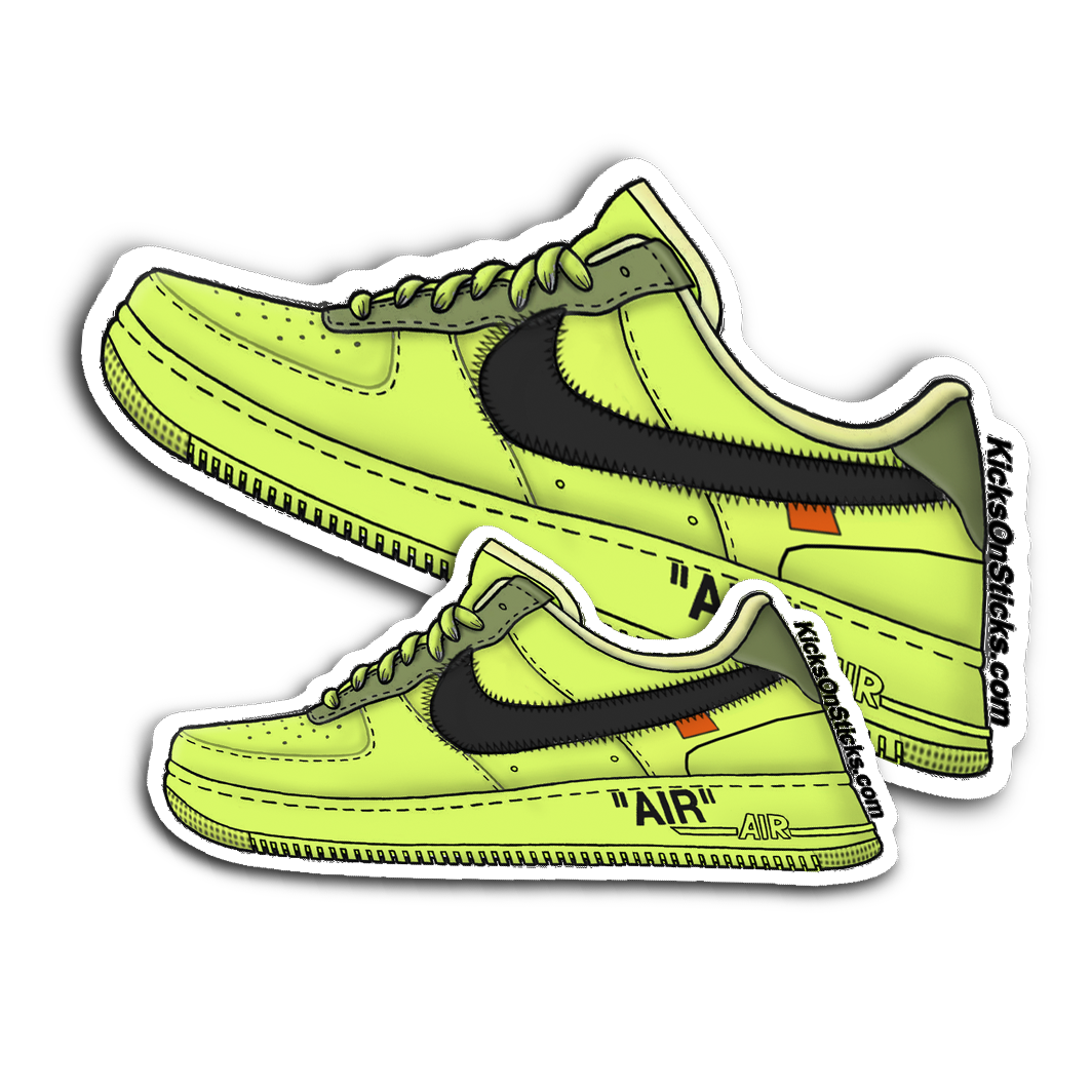 tenis nike force one just do it sticker