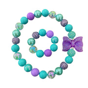 BB Bead Set- Amethyst Bow