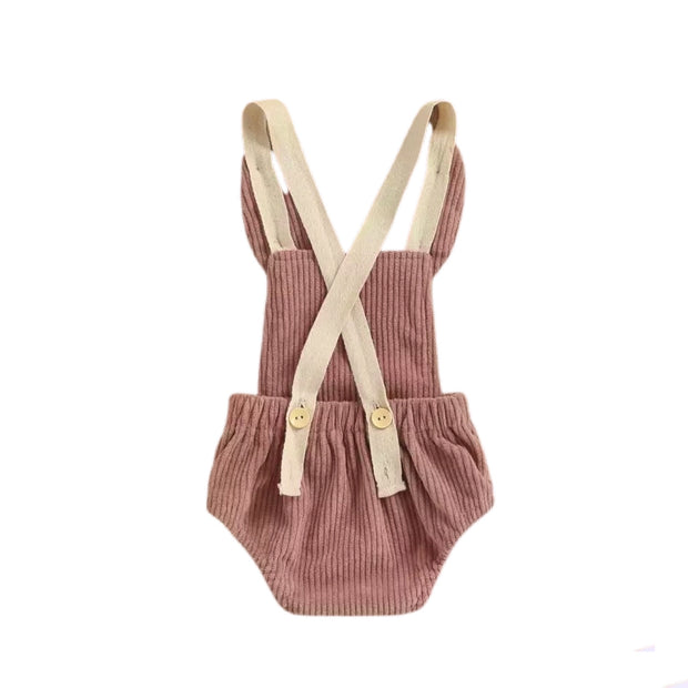 Bryce Bunny Overalls- Mauve