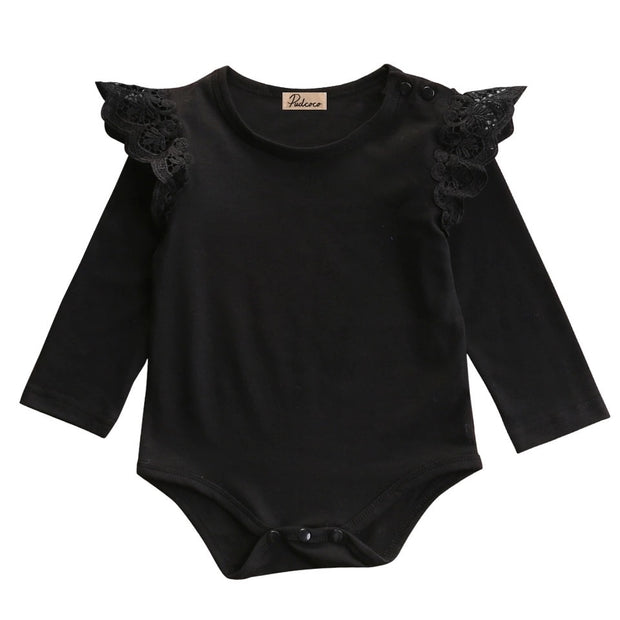 Flutter Lace Onesie-Black - SEO Optimizer Test