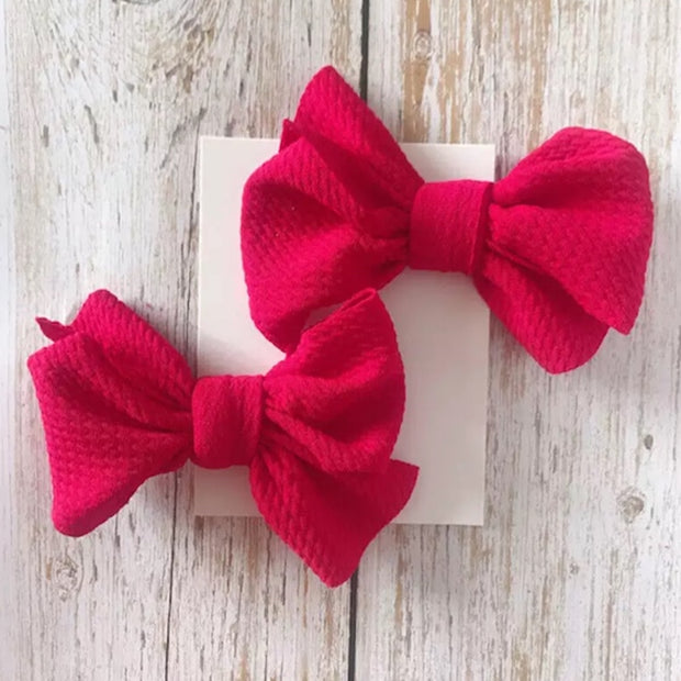 Cate Piggie Bows- Red