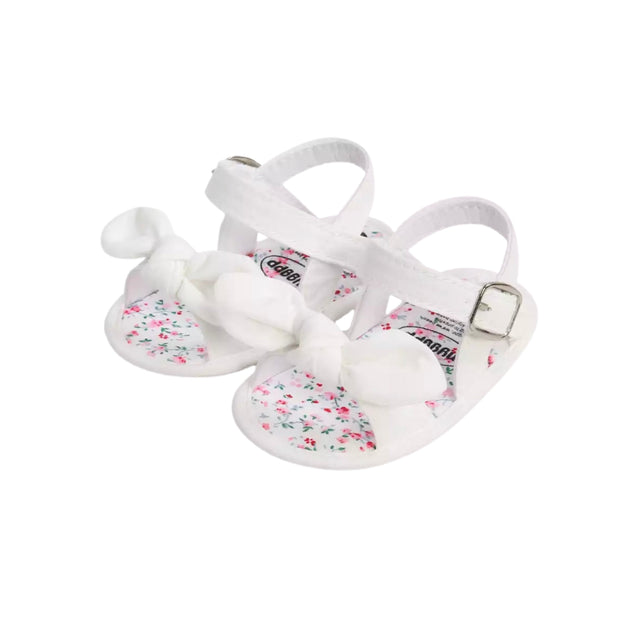 Tarsha Bow Sandals - White